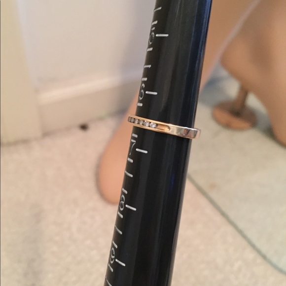 14k diamond channel set eternity band - Picture 3 of 11